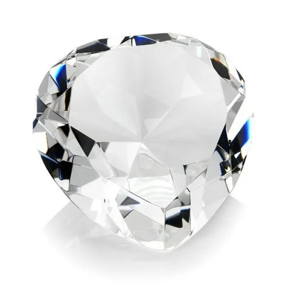 Wedding Anniversary Crystal Heart Shaped Paperweight 2