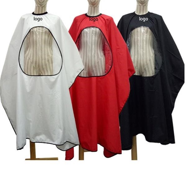 Barber Cape With Transparent Window 2