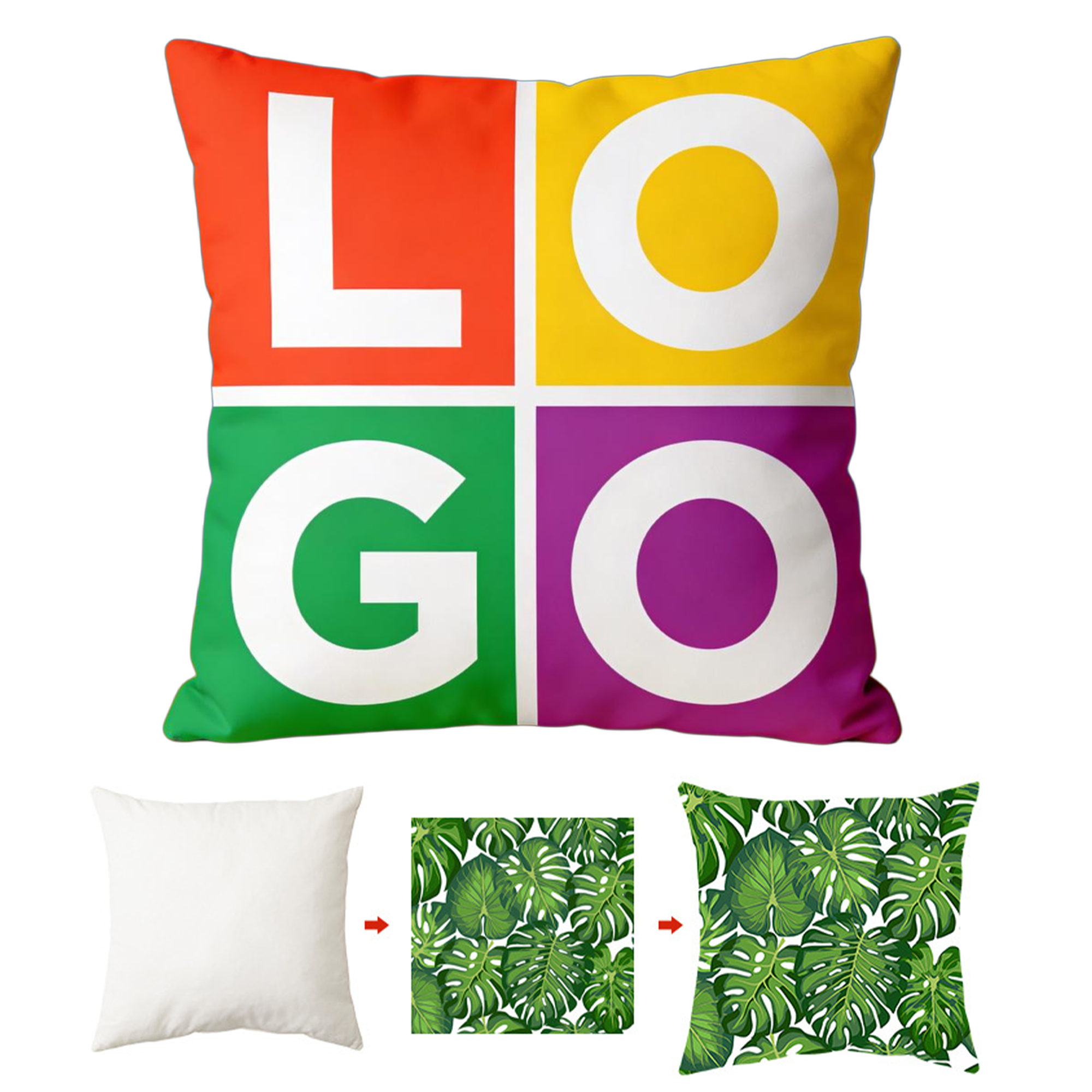MOQ20 Double-sided Full-Color Printed Pillow (Includes Insert) 2