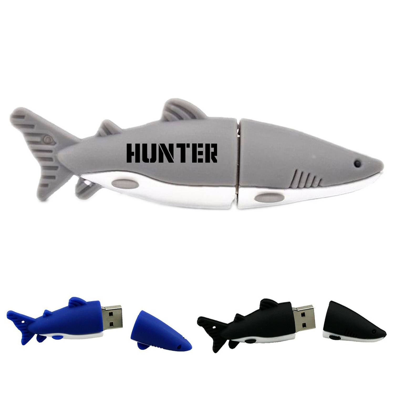 Cartoon Shark PVC USB 64GB