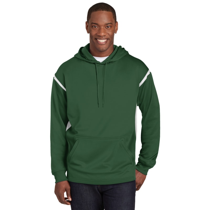 Sport-Tek Tech Fleece Colorblock Hooded Sweatshirt. 8