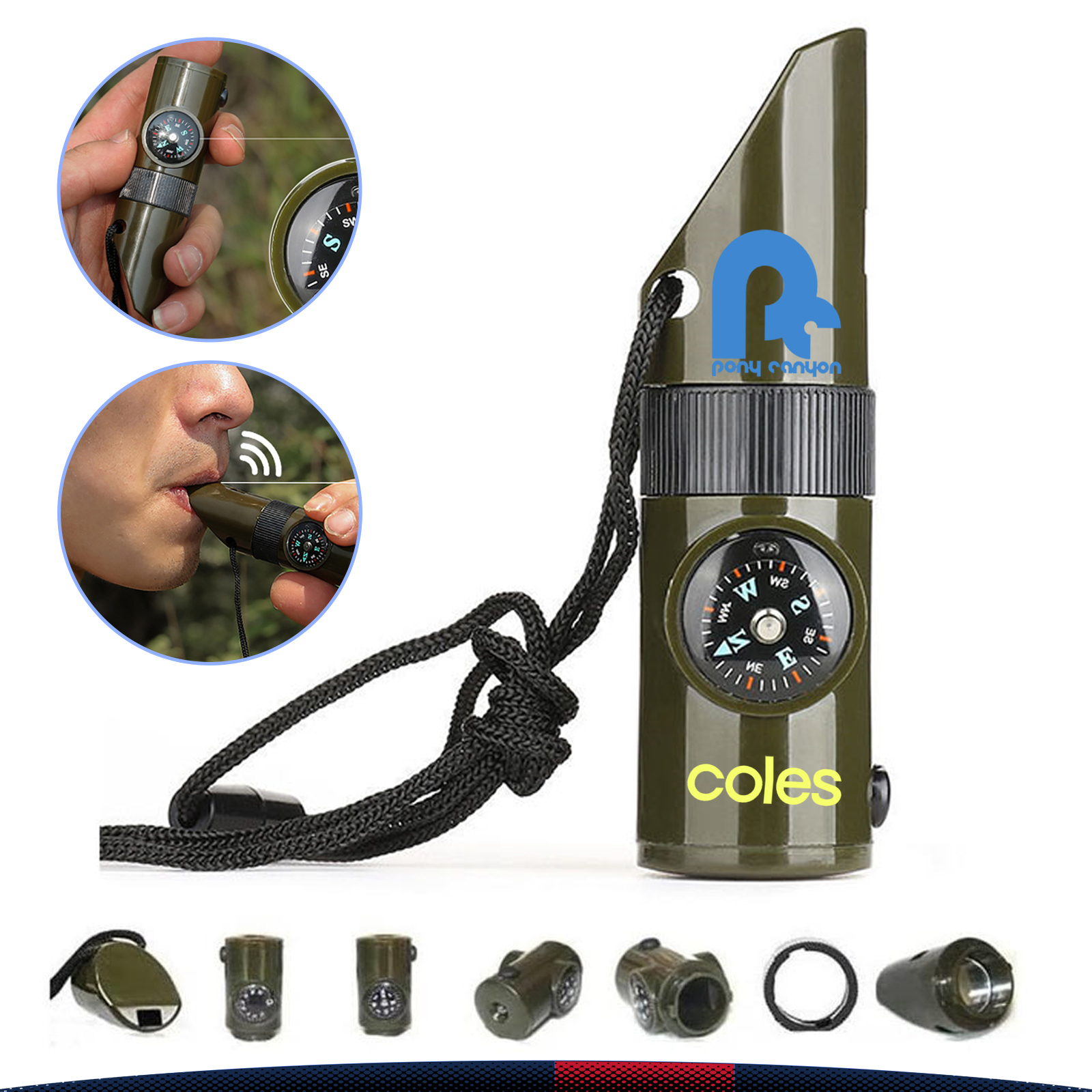 7-in-1 Emergency Whistles 1