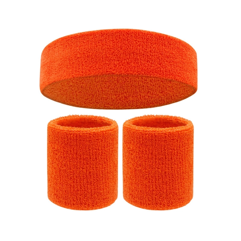 Sweatband Sports Headband Wristband Set 22