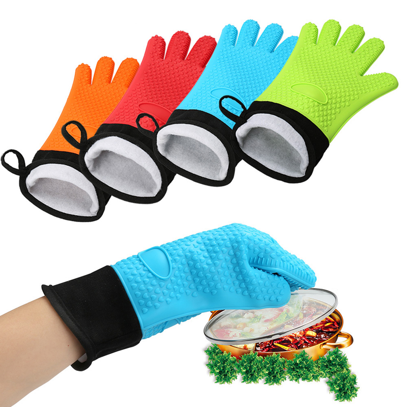 Heat Proof Silicone Oven Glove Oven Mitt 4