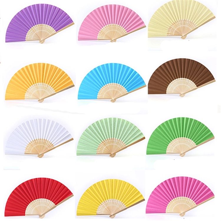 Traditional Bamboo Paper Folding Fan 3