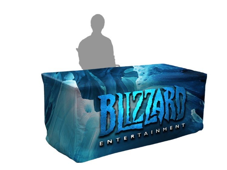 6ft Printed Fitted Tablecloth