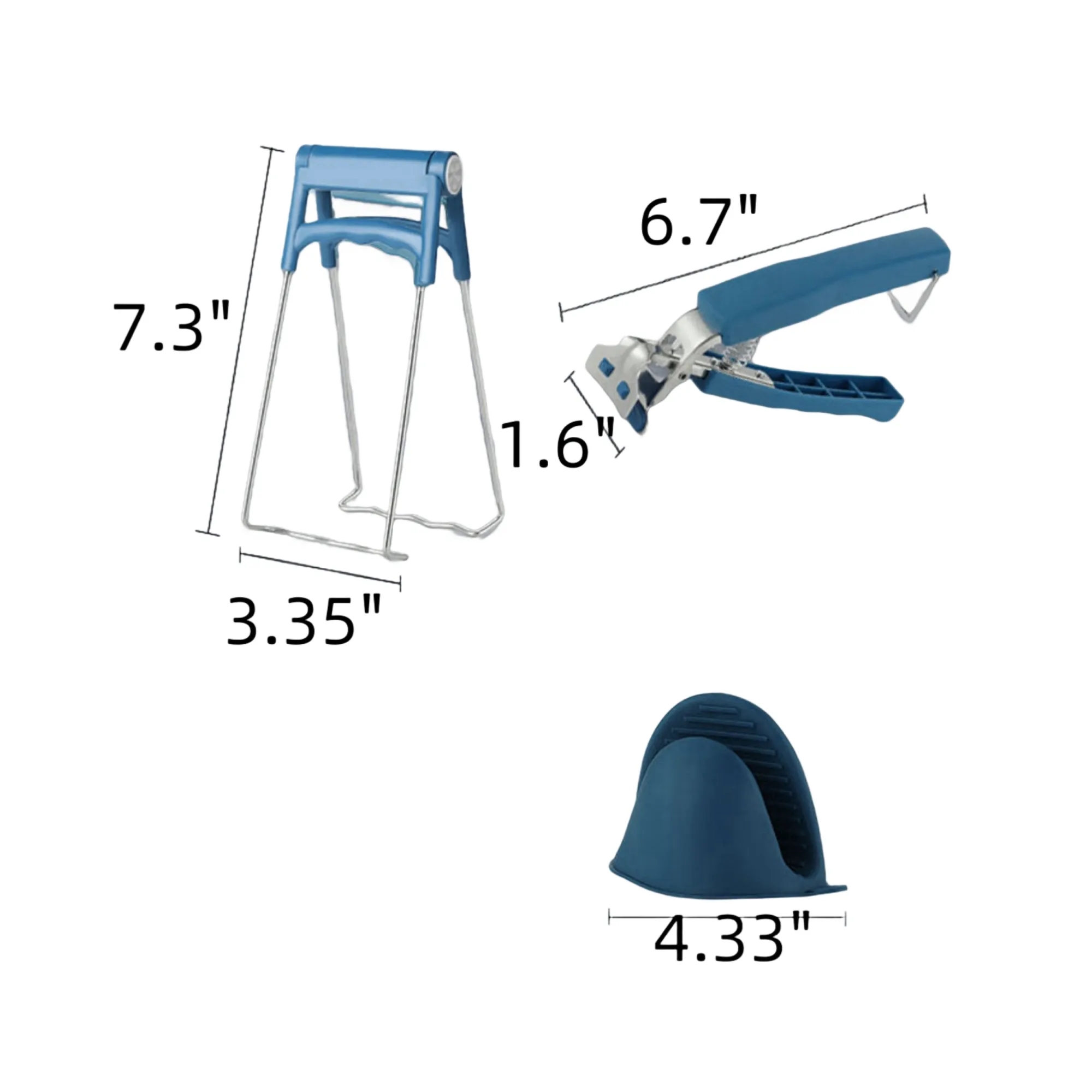Dish Clip /Anti-Hot Pan Tongs/Silicone Oven Mitts 9