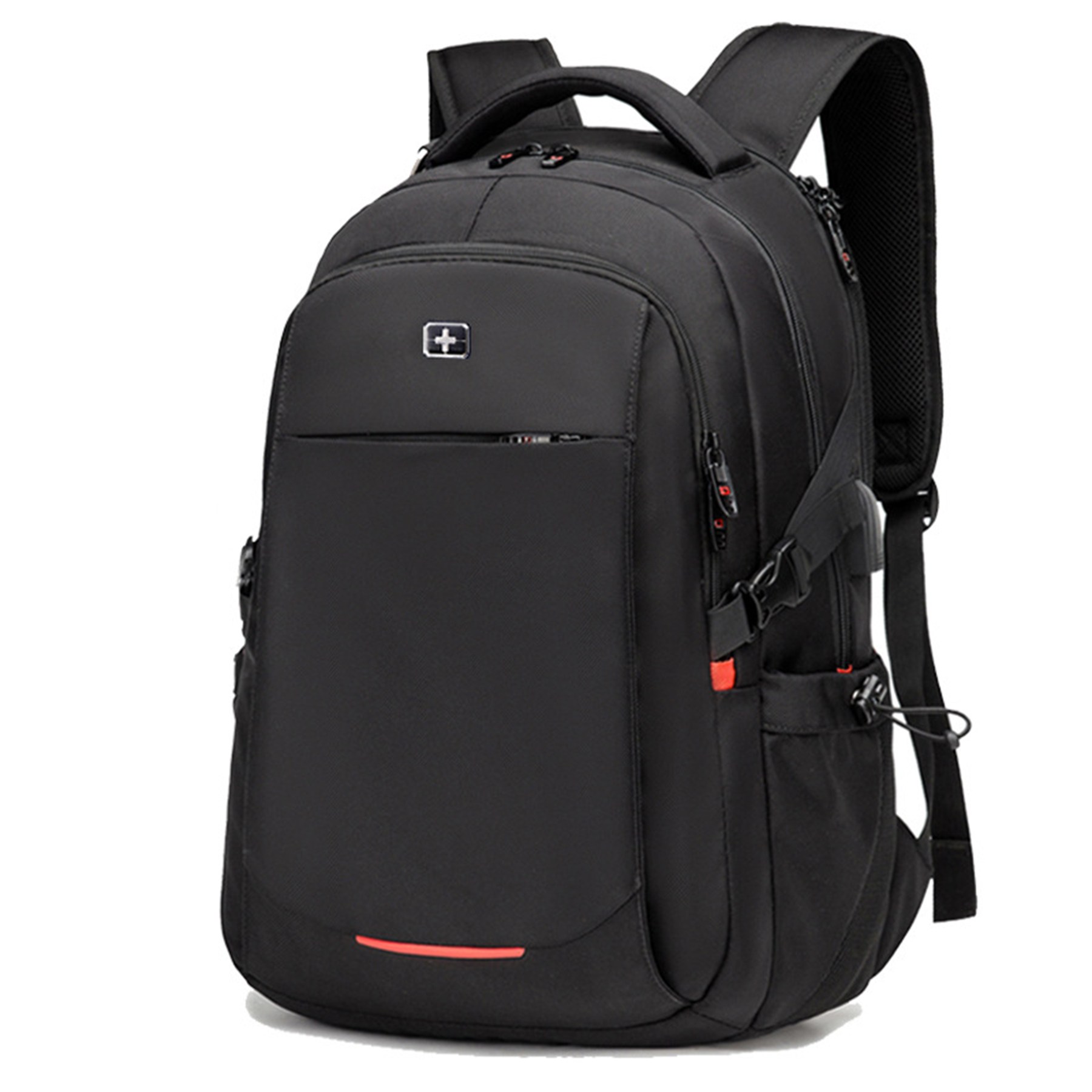 Classic Black Travel Laptop Backpack 2