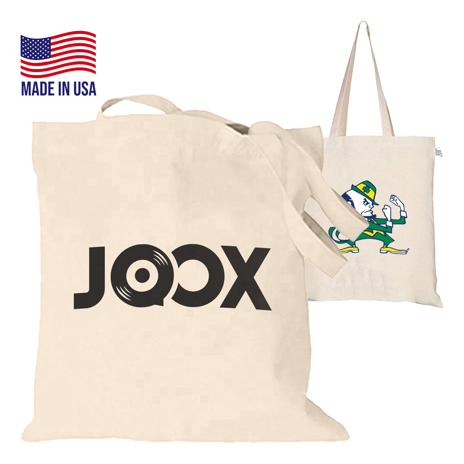 USA-Made 7 oz. Cotton Canvas Tote Bags (13.5" x 15") 2
