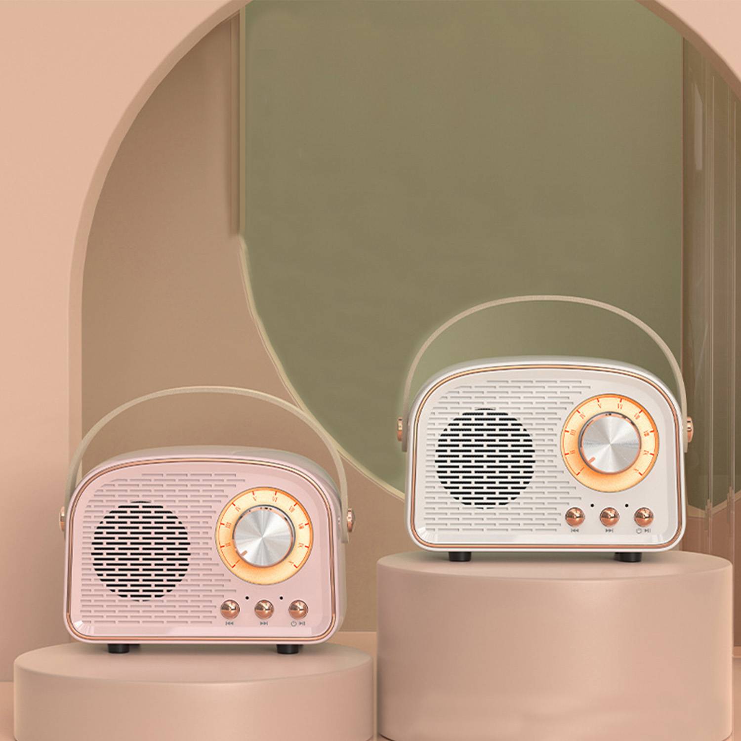 Multi Functions Wireless Retro Radio Bluetooth Speaker 5