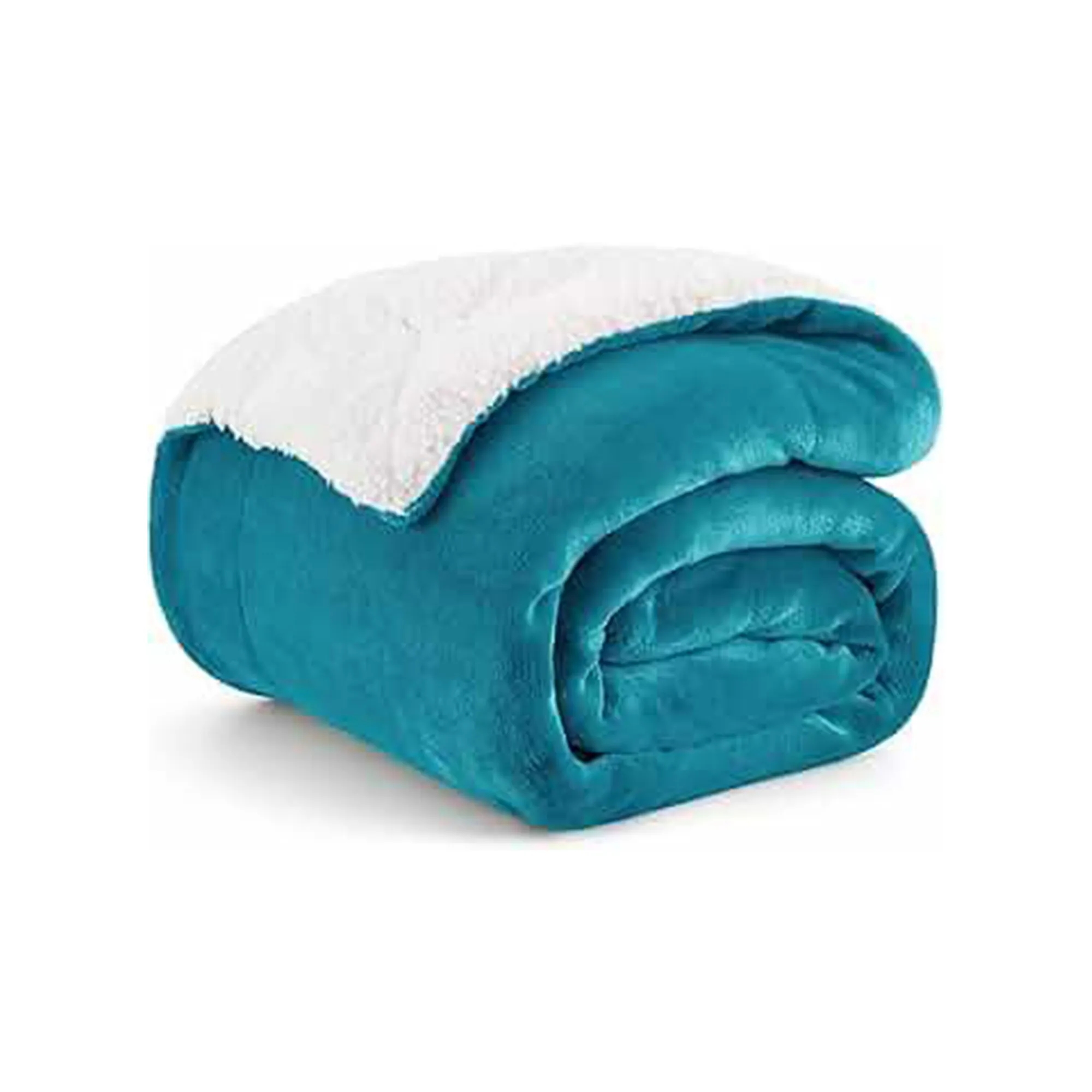 Soft Sherpa Fleece Throw Blanket 50"L x 60"W 13