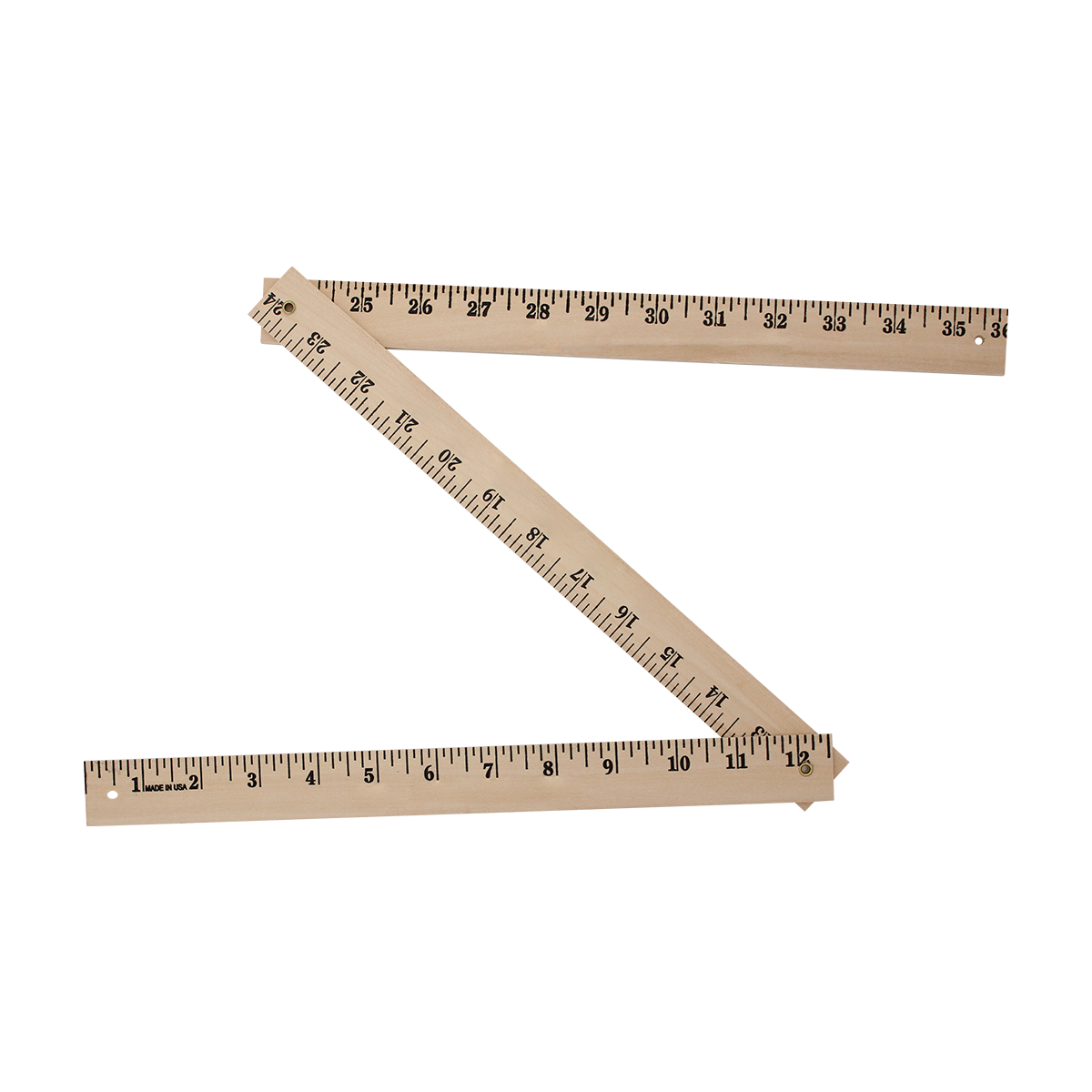 Folding Yardsticks-Natural Finish 1