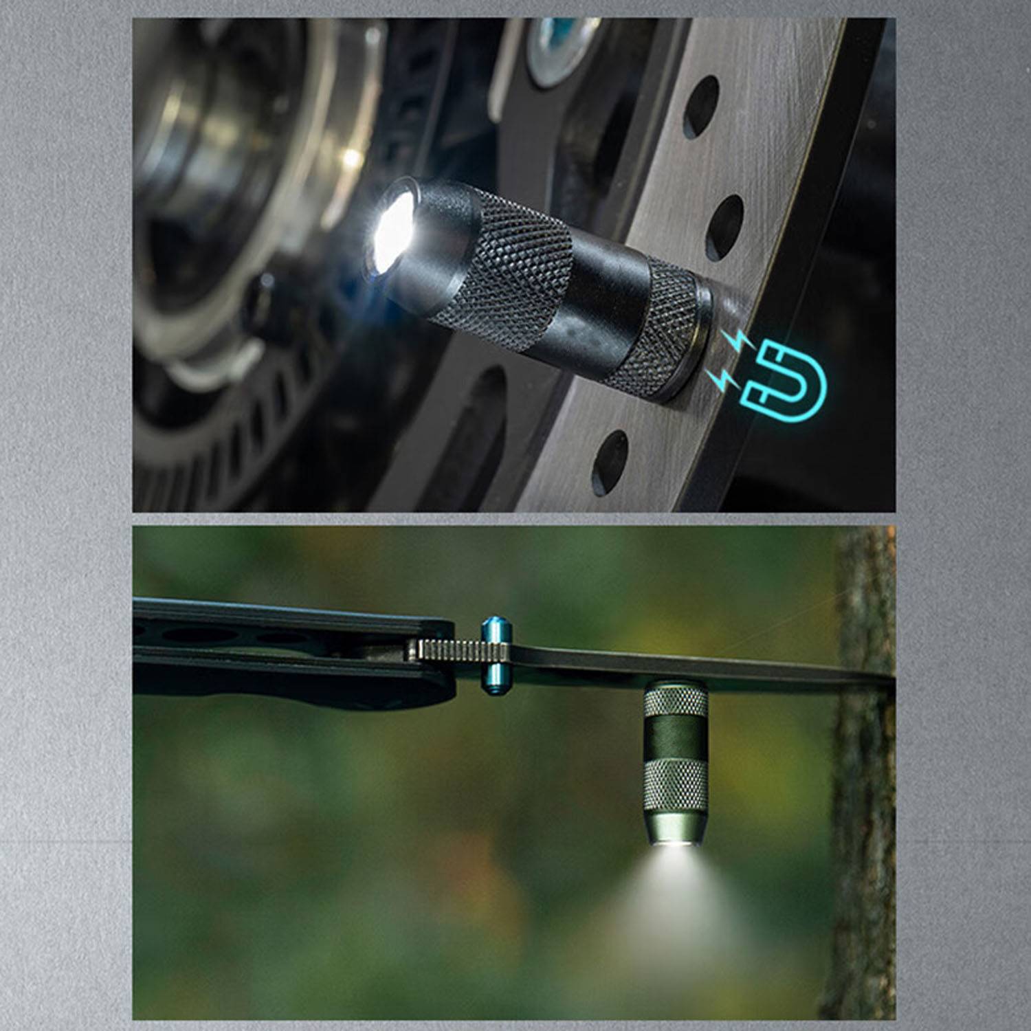 Portable Mini USB Magnetic Waterproof Keychain Flashlight 5