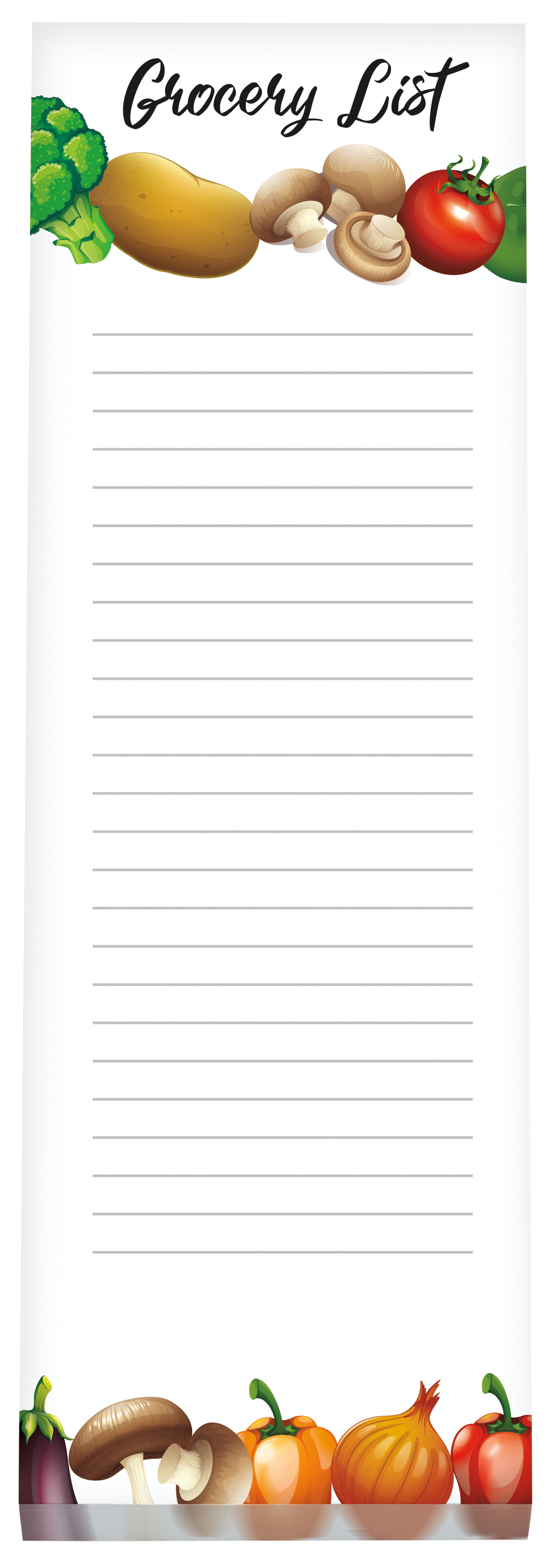 Souvenir® 3" x 9" Scratch Pad, 50 Sheet with Magnet 20