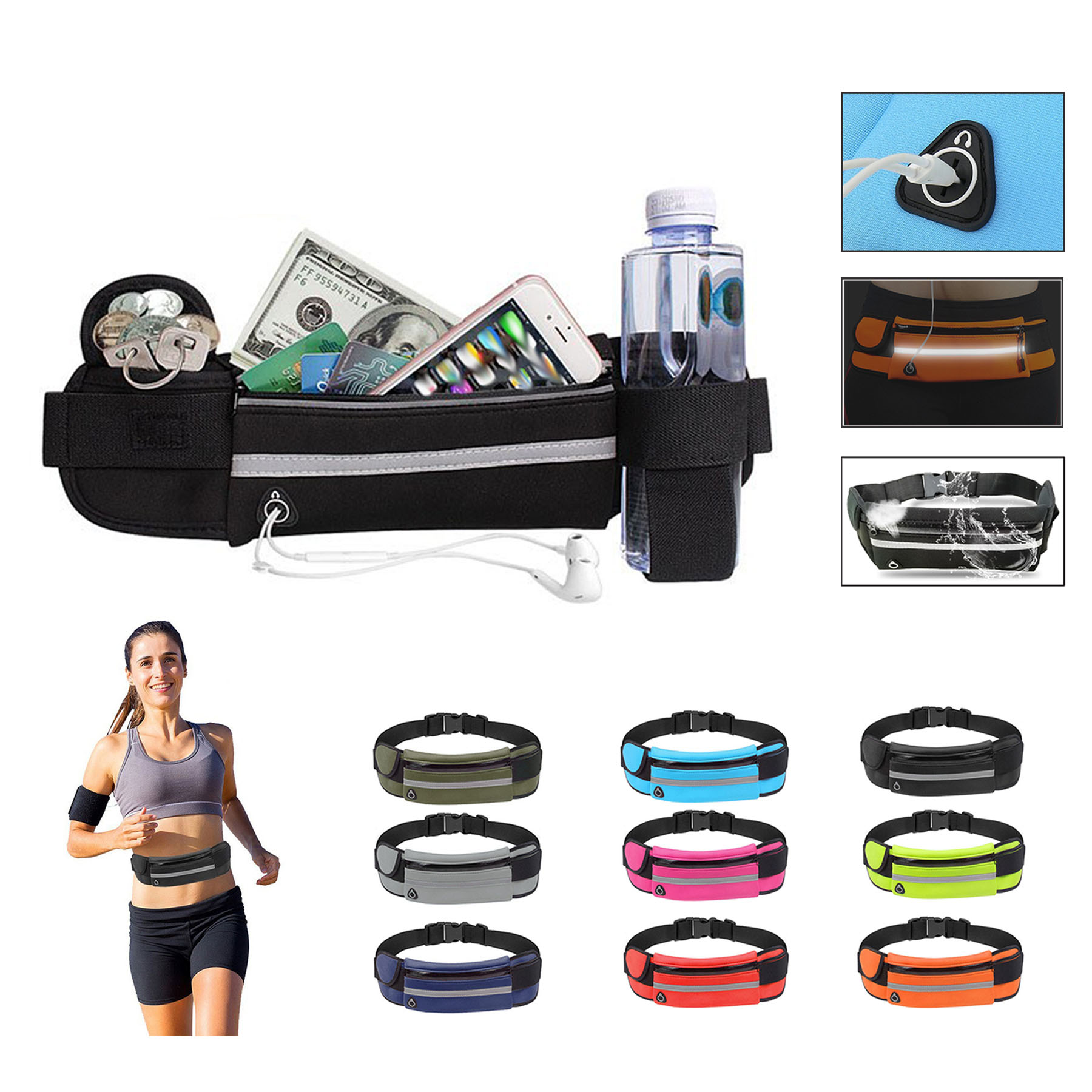 Waterproof Sport Running Belt Pack 1