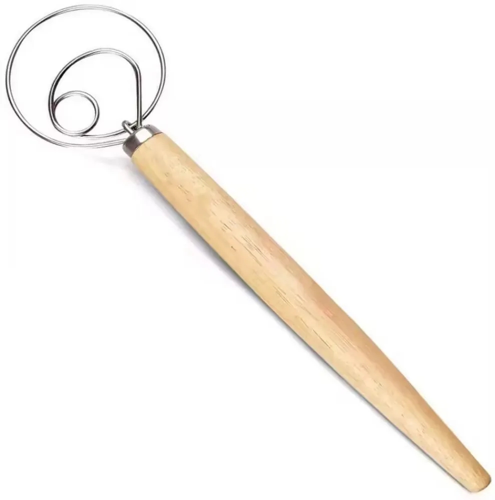 Wood Handle Dough Whisk 2