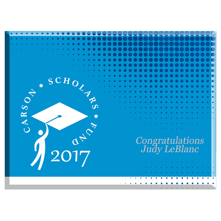 Full Bleed Background Silkscreened Plaque - 9" x 12" 6