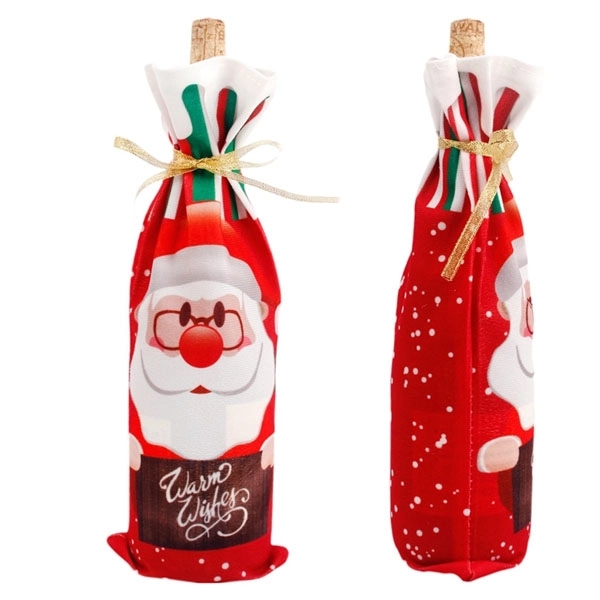 Non-woven Christmas Wine Bottle Cover Bag 2