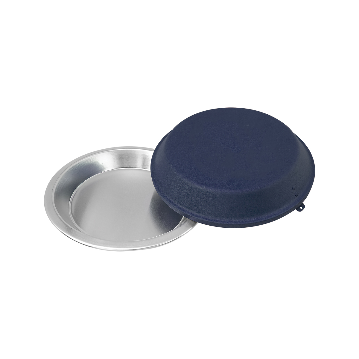 9" Aluminum Pie Pan w/Navy Lid 3