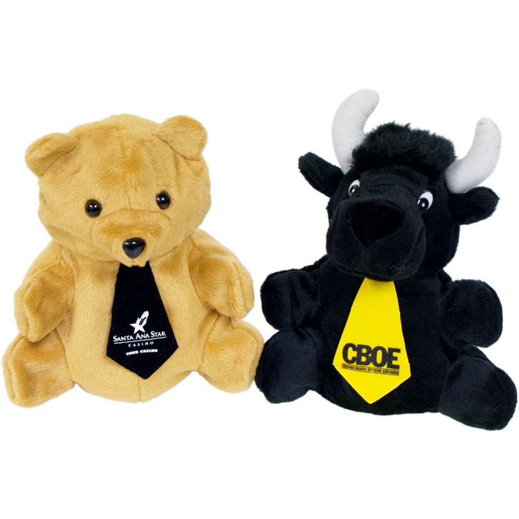 7" Reversible Black Bear / Bull with ties and one color imprints 2
