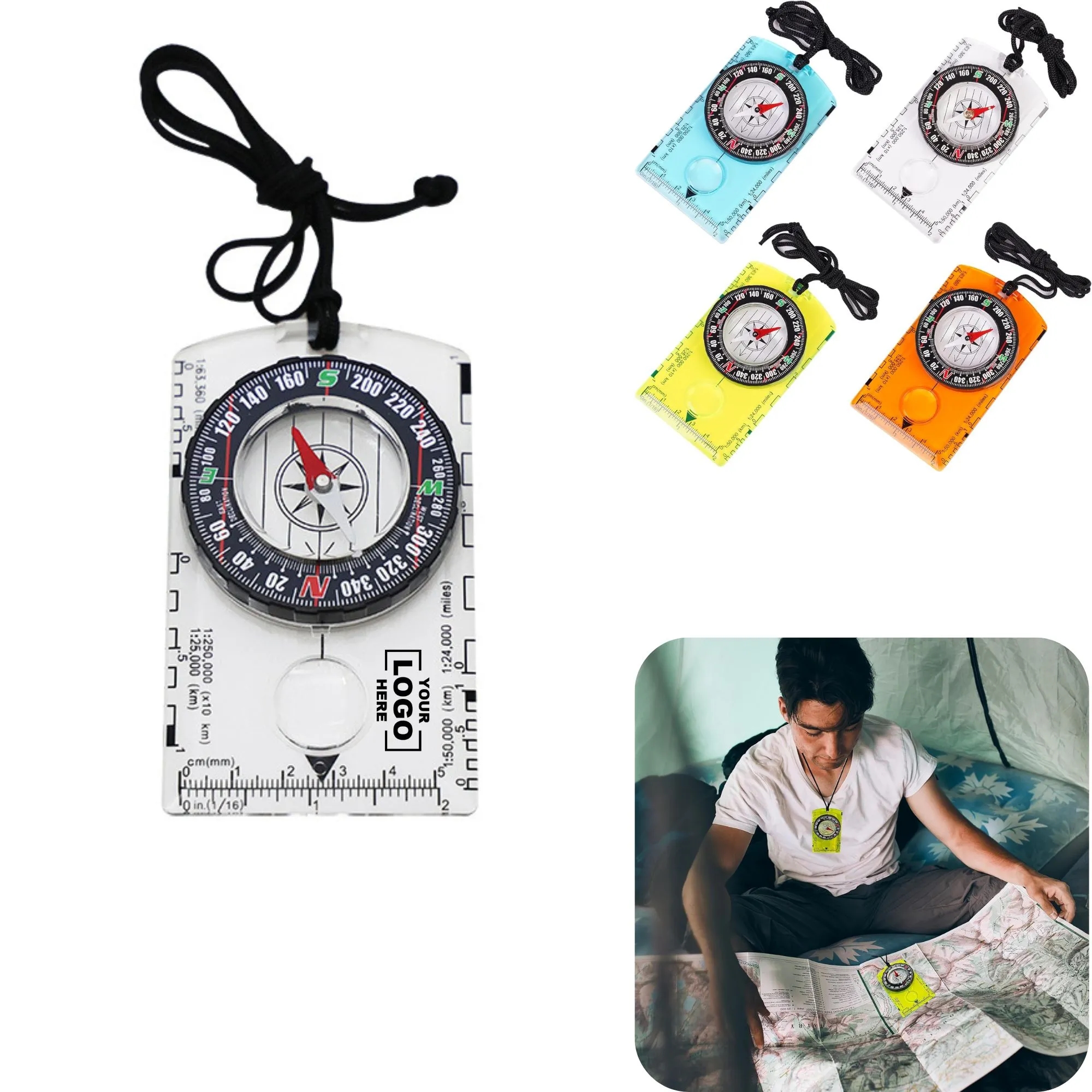 Outdoor Multi-Function Map Ruler