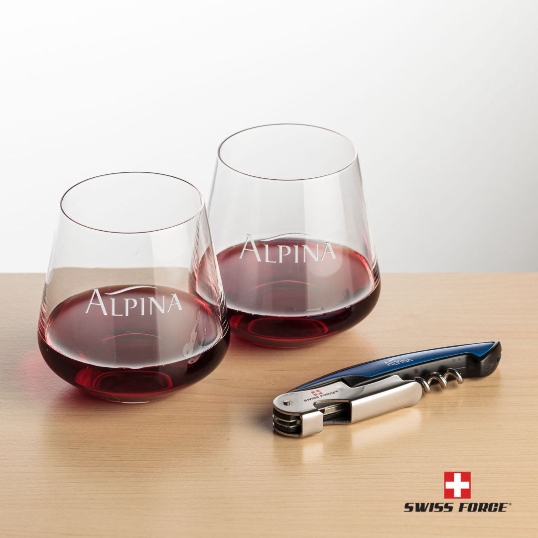 Swiss Force® Opener & Cannes Stemless Wine 9
