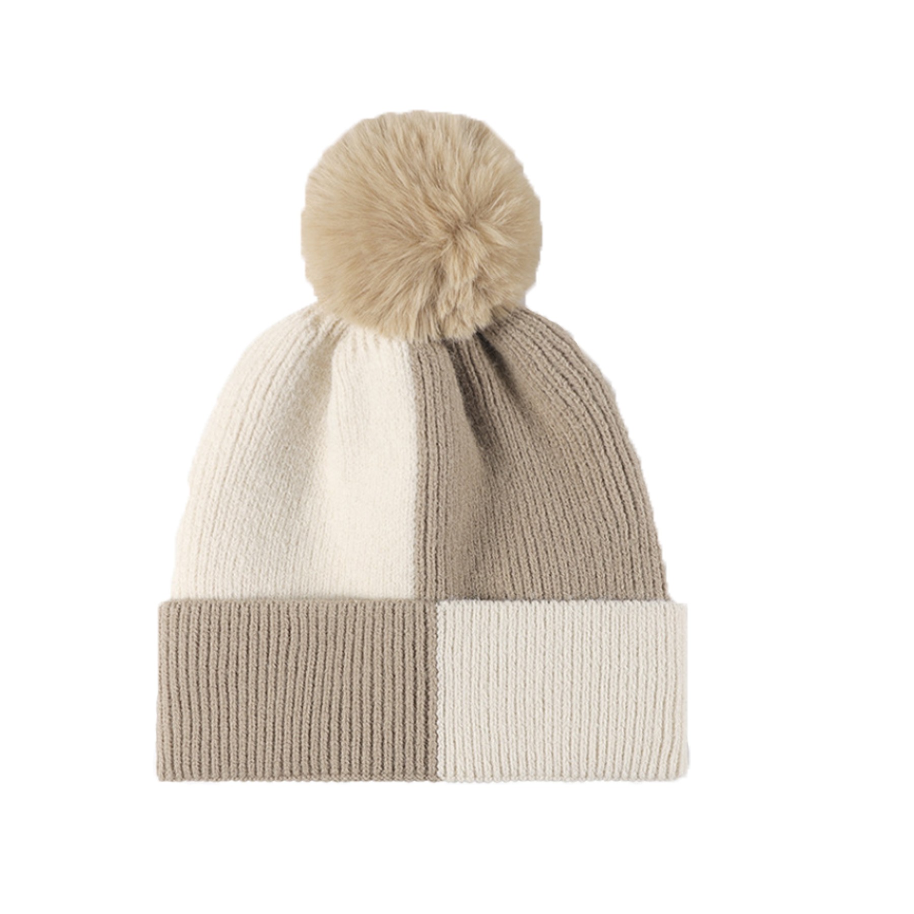 Lady's Knitted Beanie Hat 2