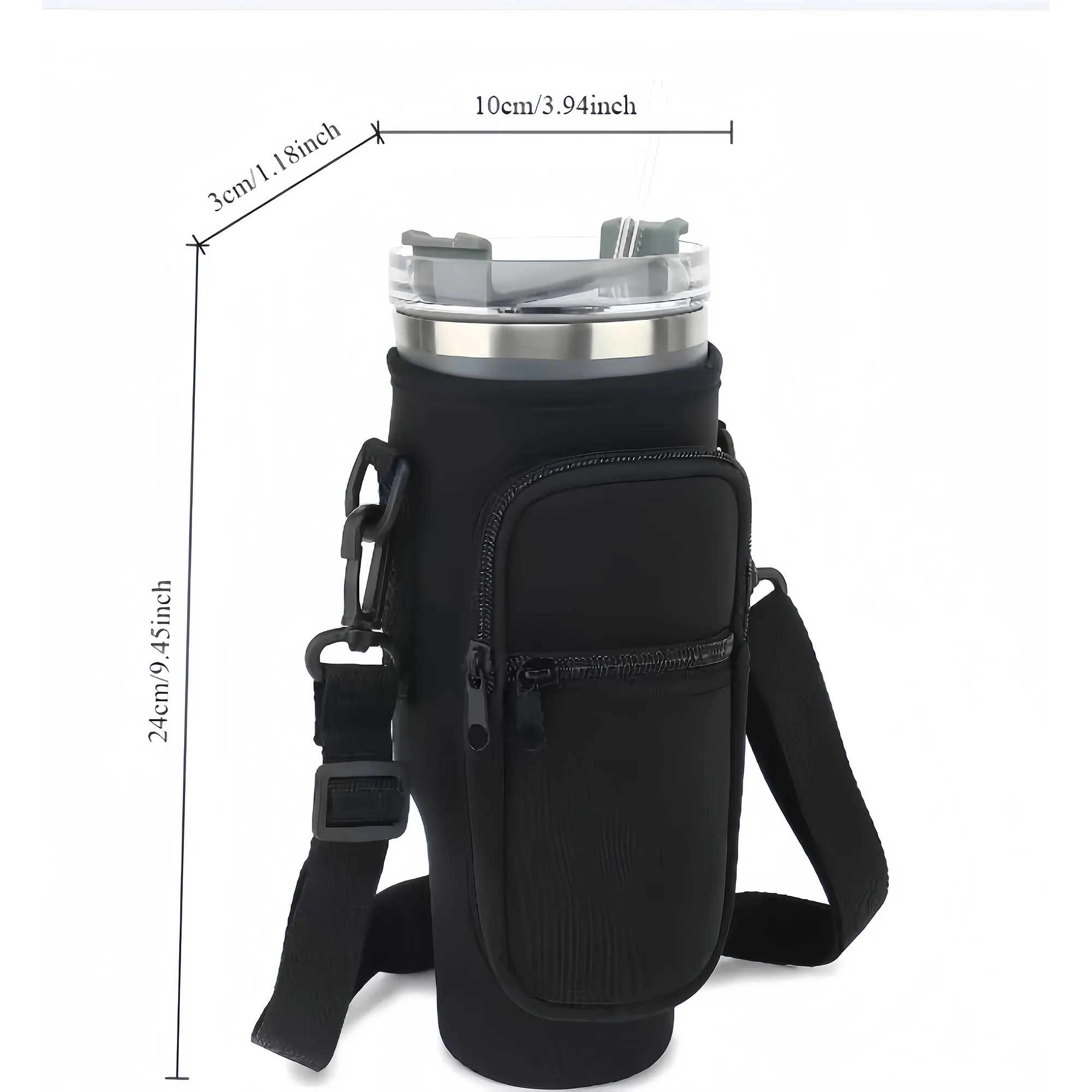 Waterproof Insulated Bottle Sling With Adjustable Strap 7