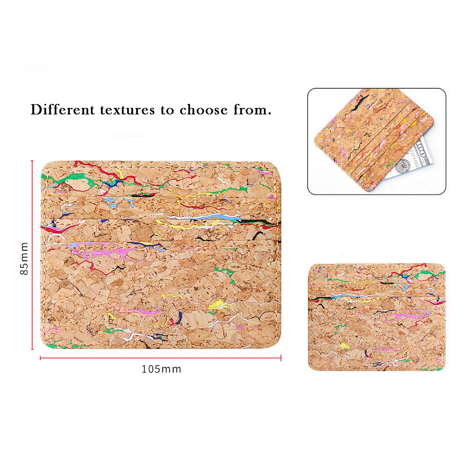 Natural Cork Card Sleeve Cork Wallet 4