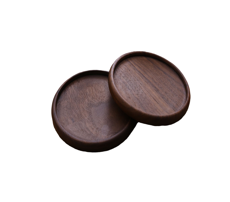 Black Walnut Coaster - Groove Style 1