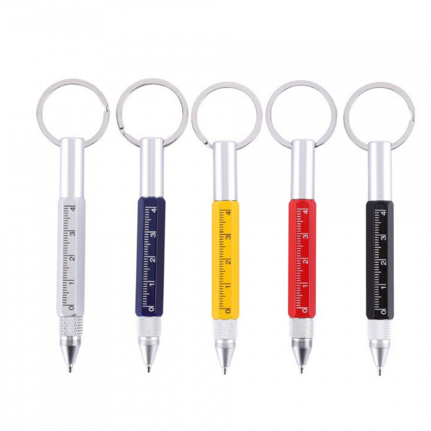 6 in 1 Keychain Tool Pen with Stylus Screwdriver Carabiner 1