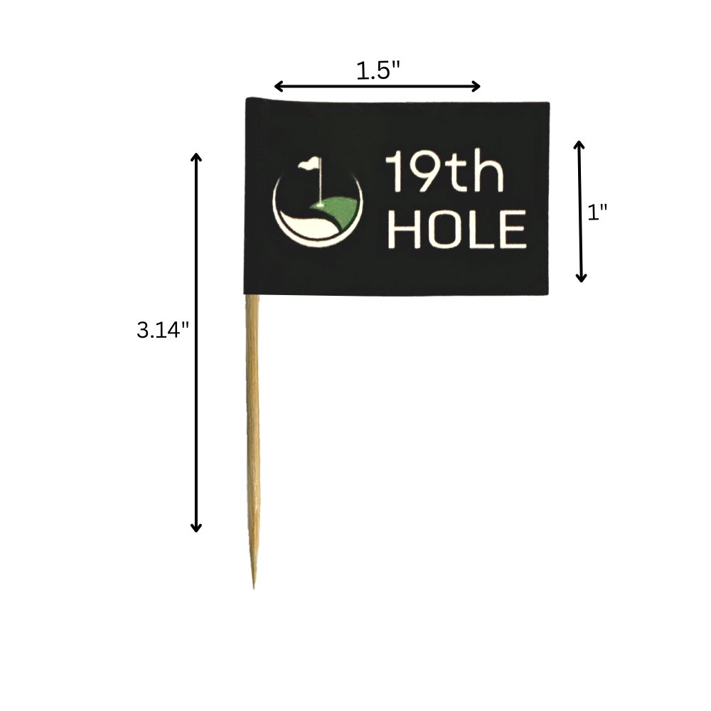 3.14 Inch Bulk Custom Toothpick Flags - 1.5" x 1" 4