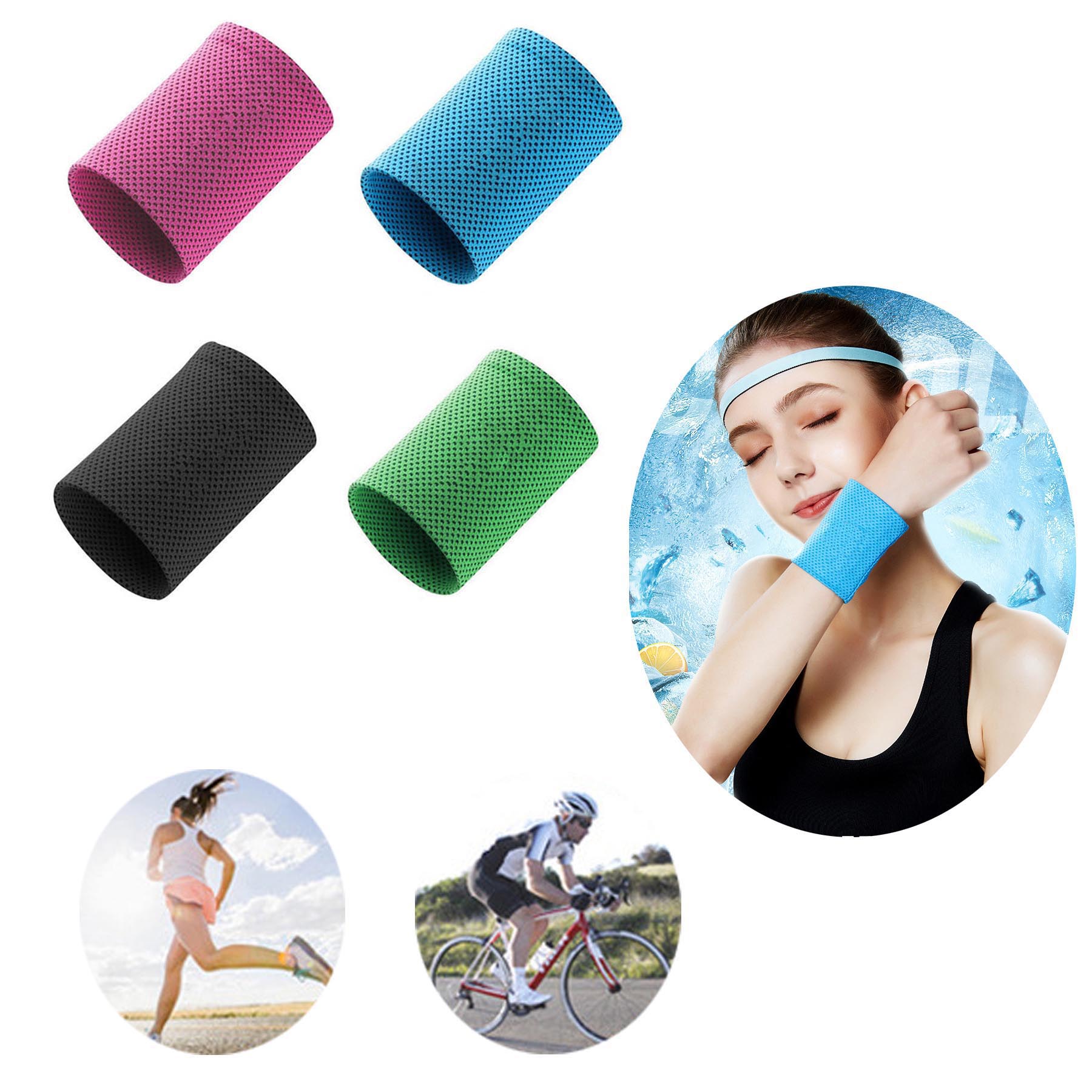 Elastic Cooling Sports Wristbands 2