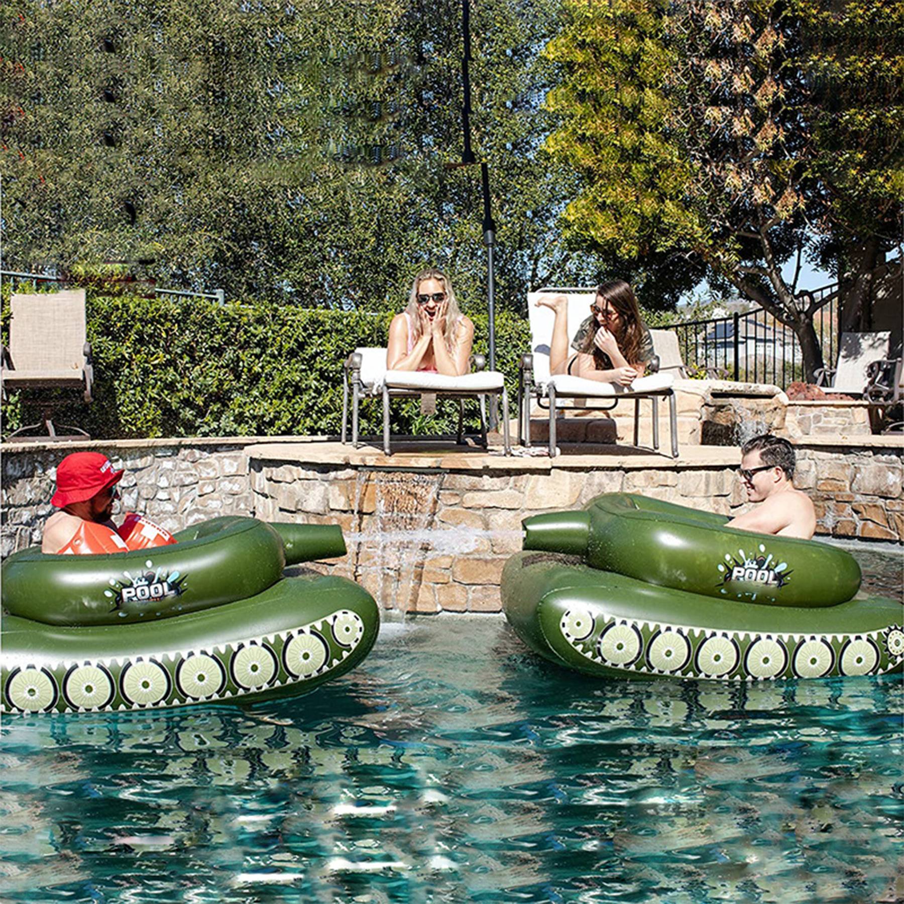 Inflatable tank swimming ring 3