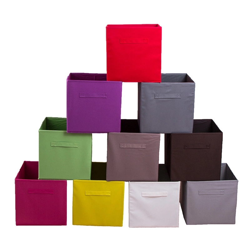 Basics Collapsible Fabric Storage Cubes Organizer 4