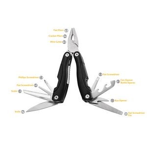 Versatile Stainless Steel Multi Tool Kit With Pliers 14