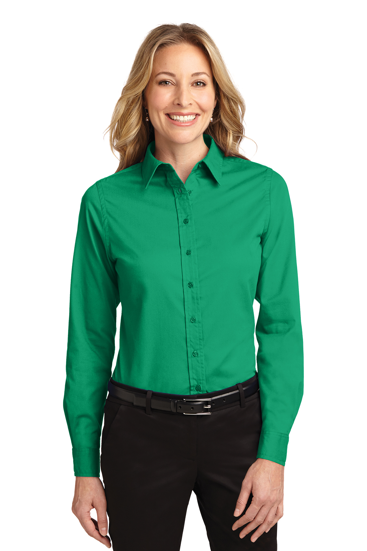 Ladies' Long Sleeve Oxford Button-Down Easy Care Shirts 22
