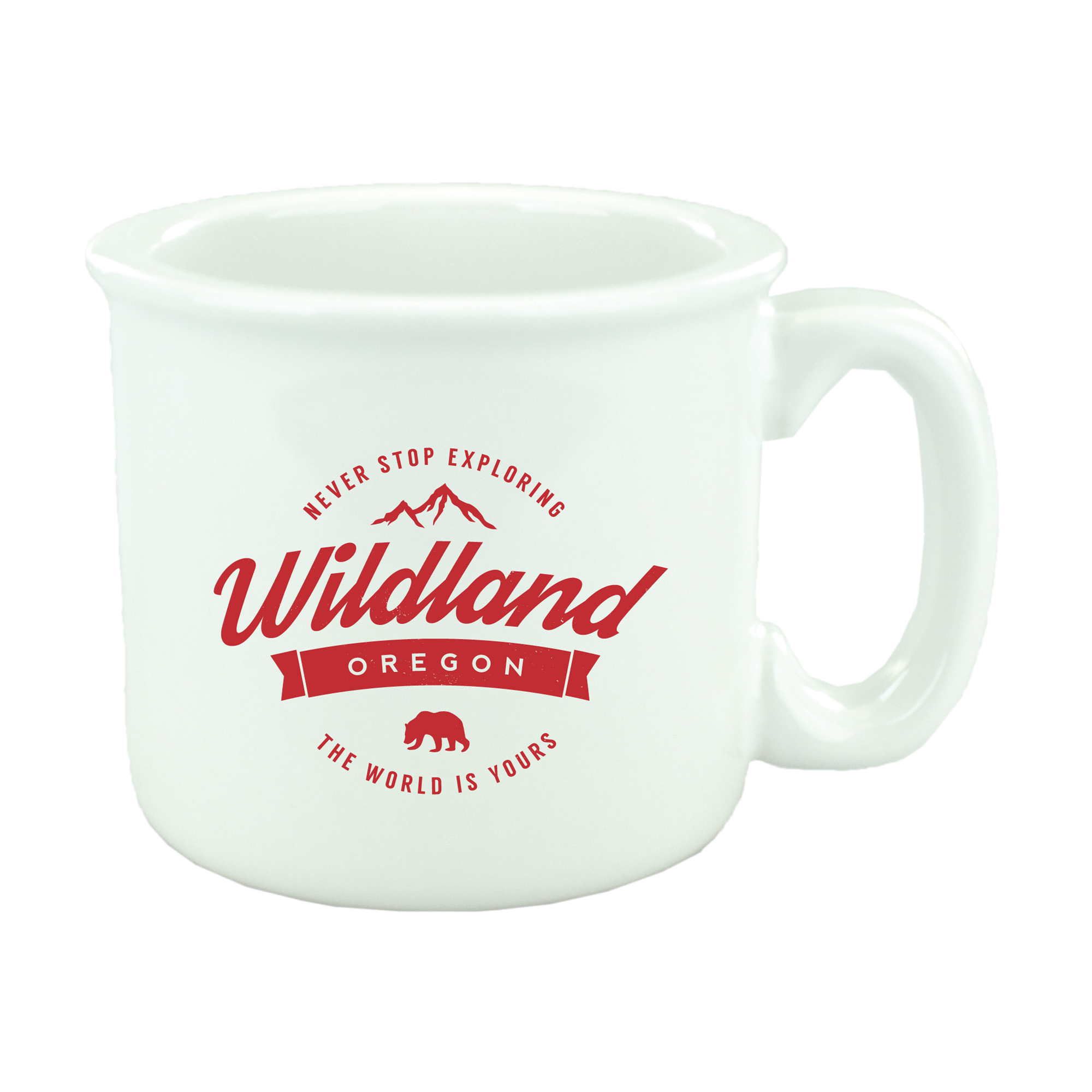 15 oz Solid White Campfire Mug