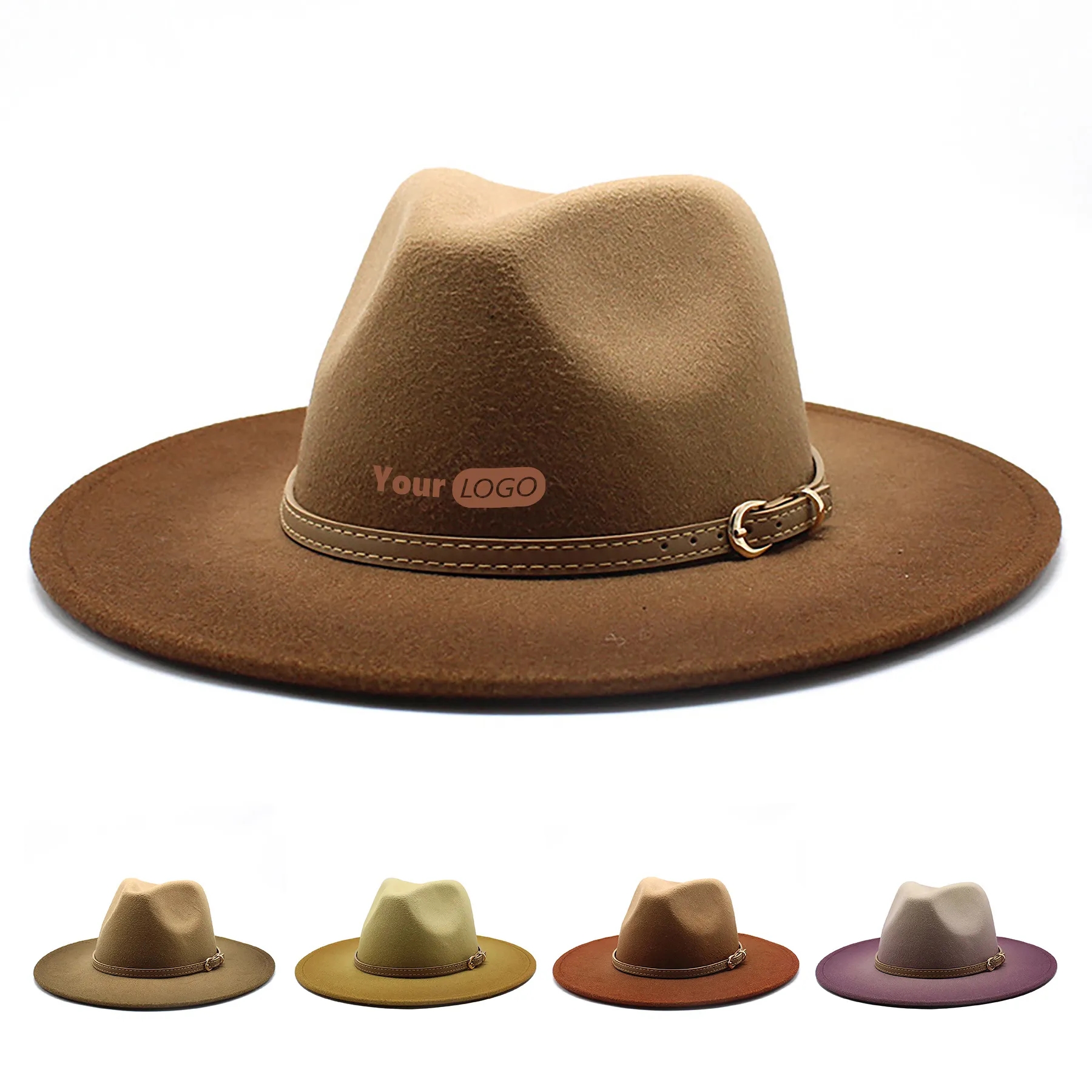 Cotton Gradient Fashionable Large Eave Hat 6