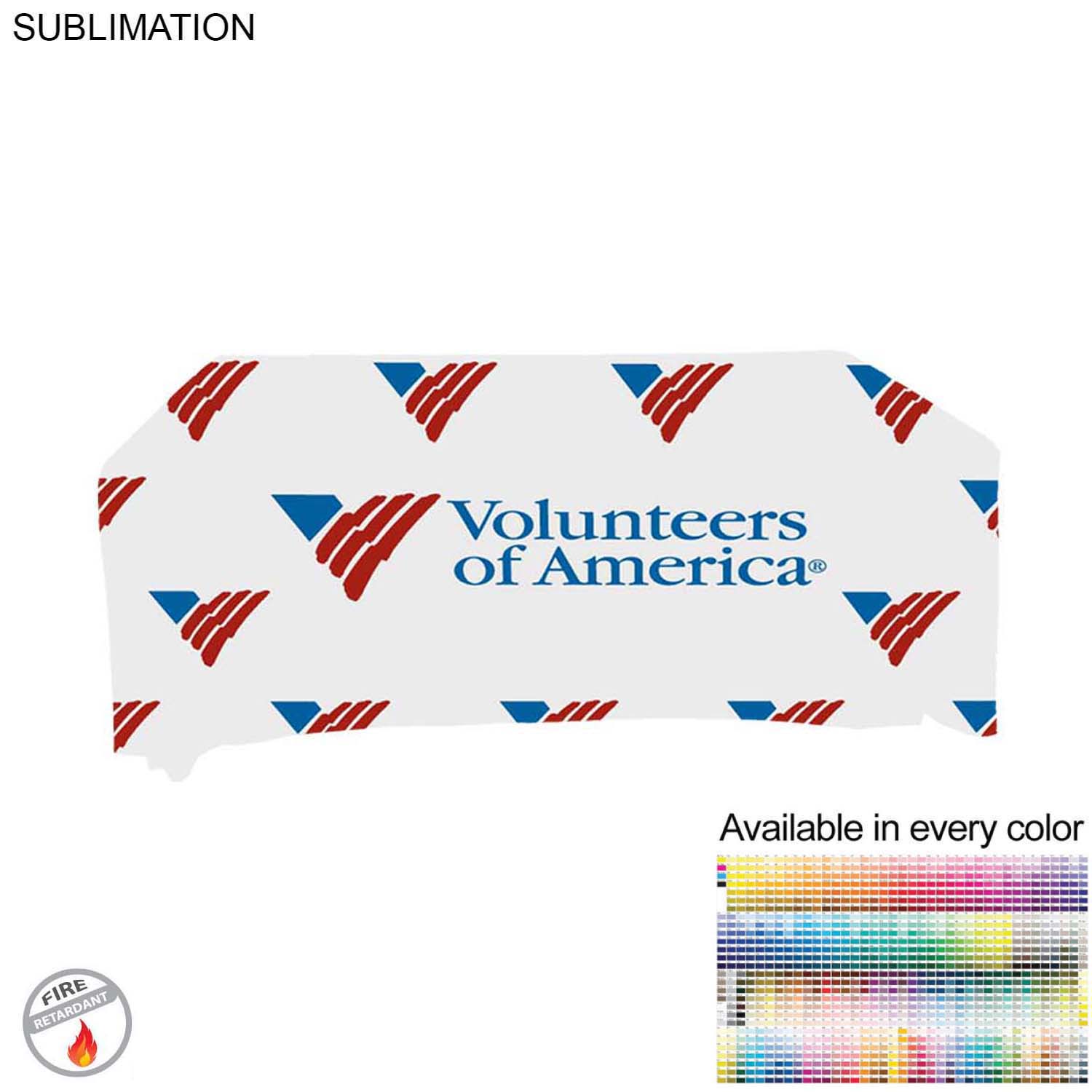 Tradeshow Booth Package Sleek, 2'wide Skinny EuroFit Tension Fabric Banner + PREMIUM 6' Tablecloth 14