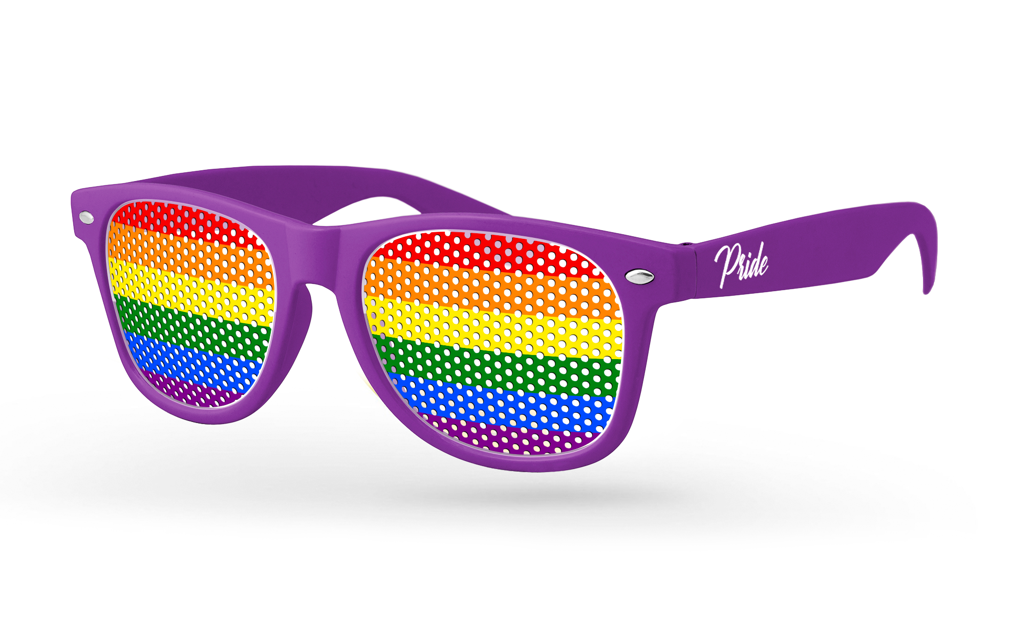 Retro Pinhole Sunglasses w/ 1-Color Temple Imprint 10