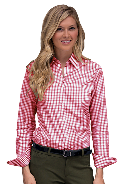Women’s Easy-Care Gingham Check Shirt 60