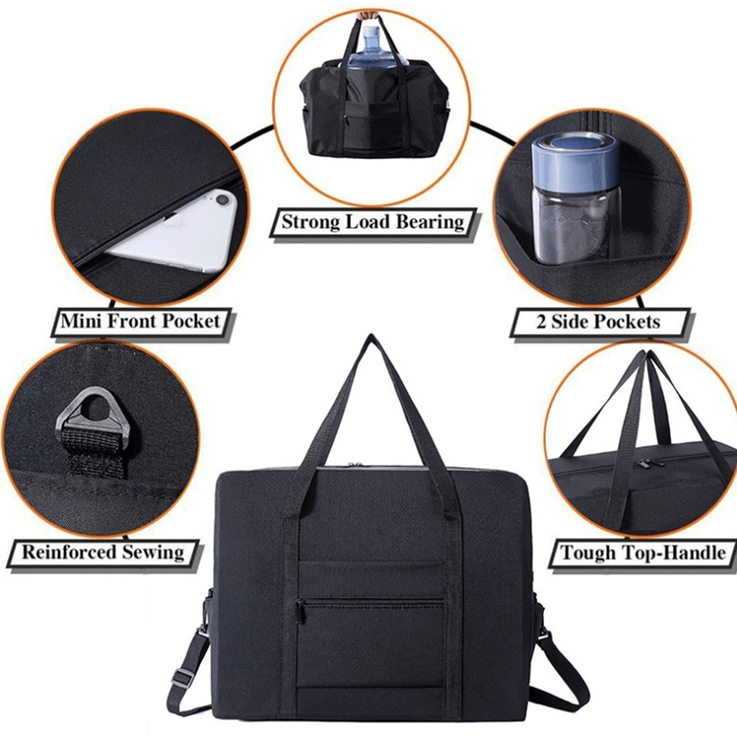 Waterproof Large capacity Foldable Oxford Luggage Duffel Bag 22