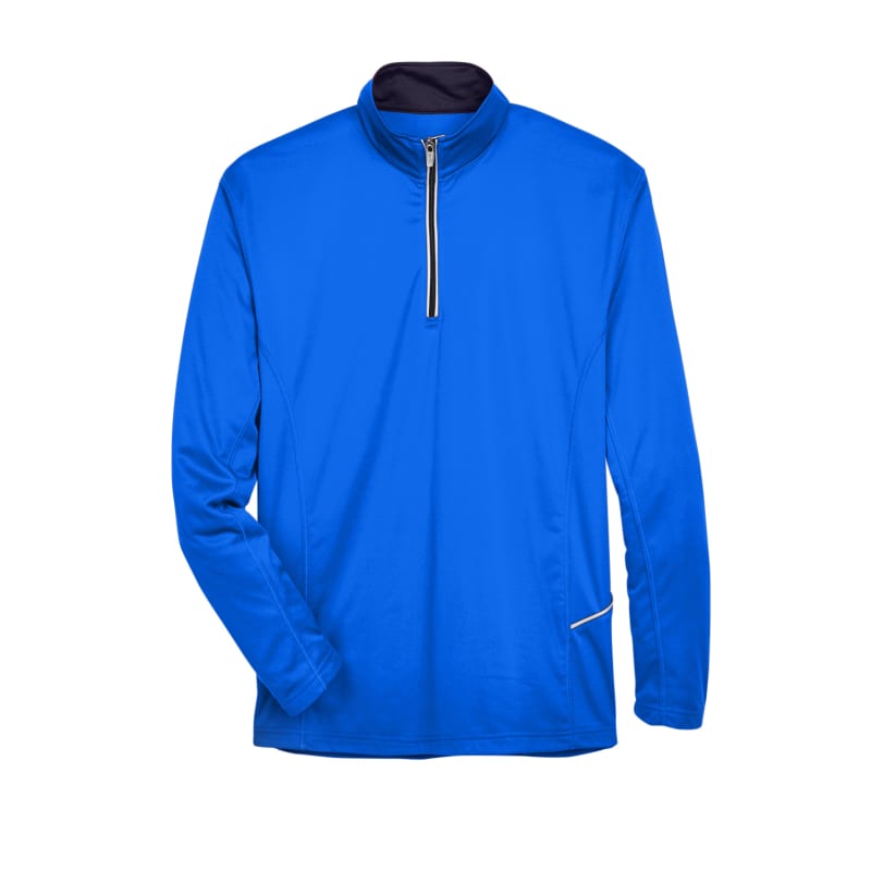 UltraClub Mens Cool & Dry Sport Quarter-Zip Pullover 12