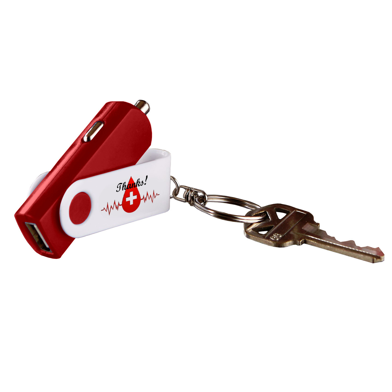 Key Chain USB Car Adaptor 1