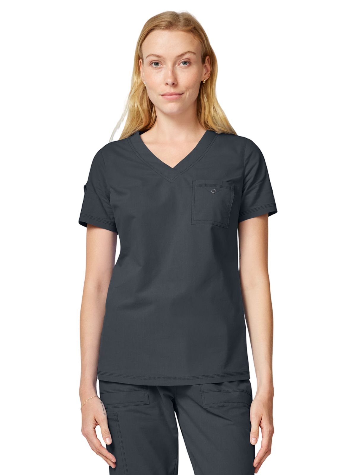Dickies Medical - Forge - Women's 1-Pocket V-Neck Tuck-In Scrub Top 12