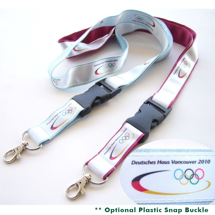 3/4" Polyester Lanyard with Printed Logo Strap 8