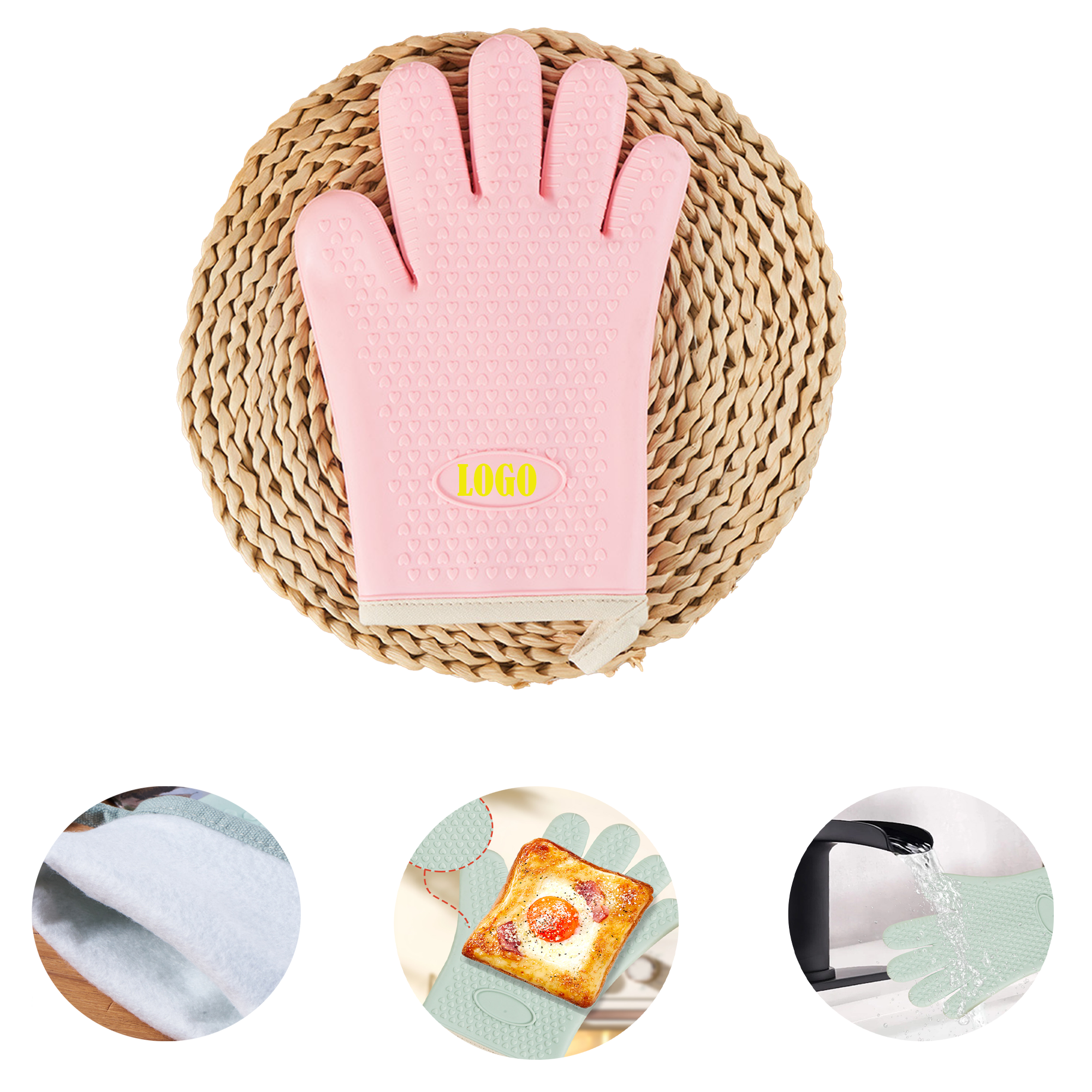 Kitchen Heatproof Silicone Oven Mitt 3