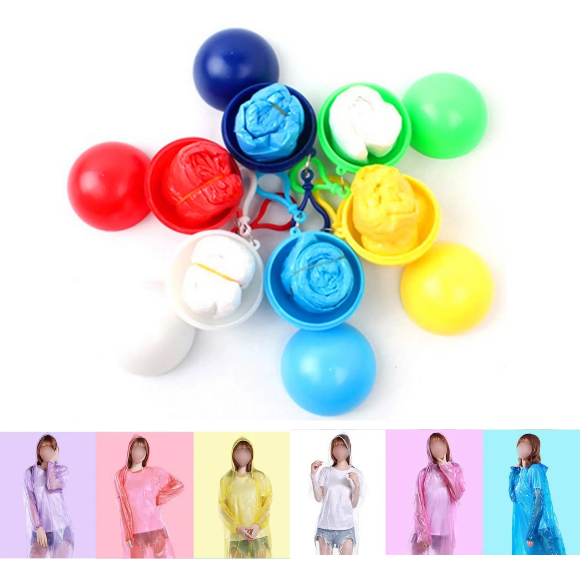 Portable Disposable Raincoat Ball 8