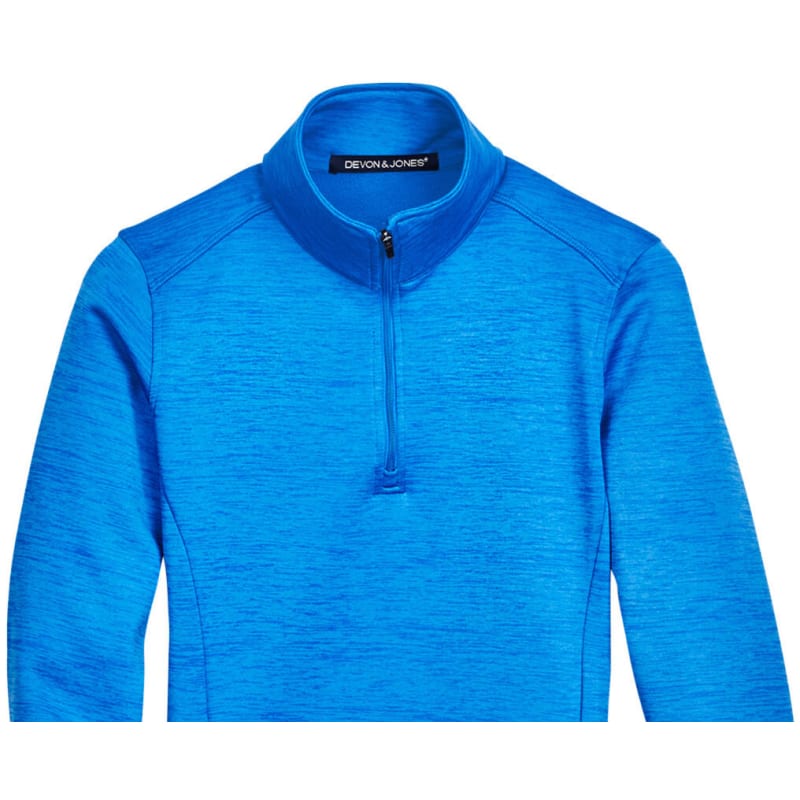 Devon & Jones Ladies' Newbury Mélange Fleece Quarter-Zip 14